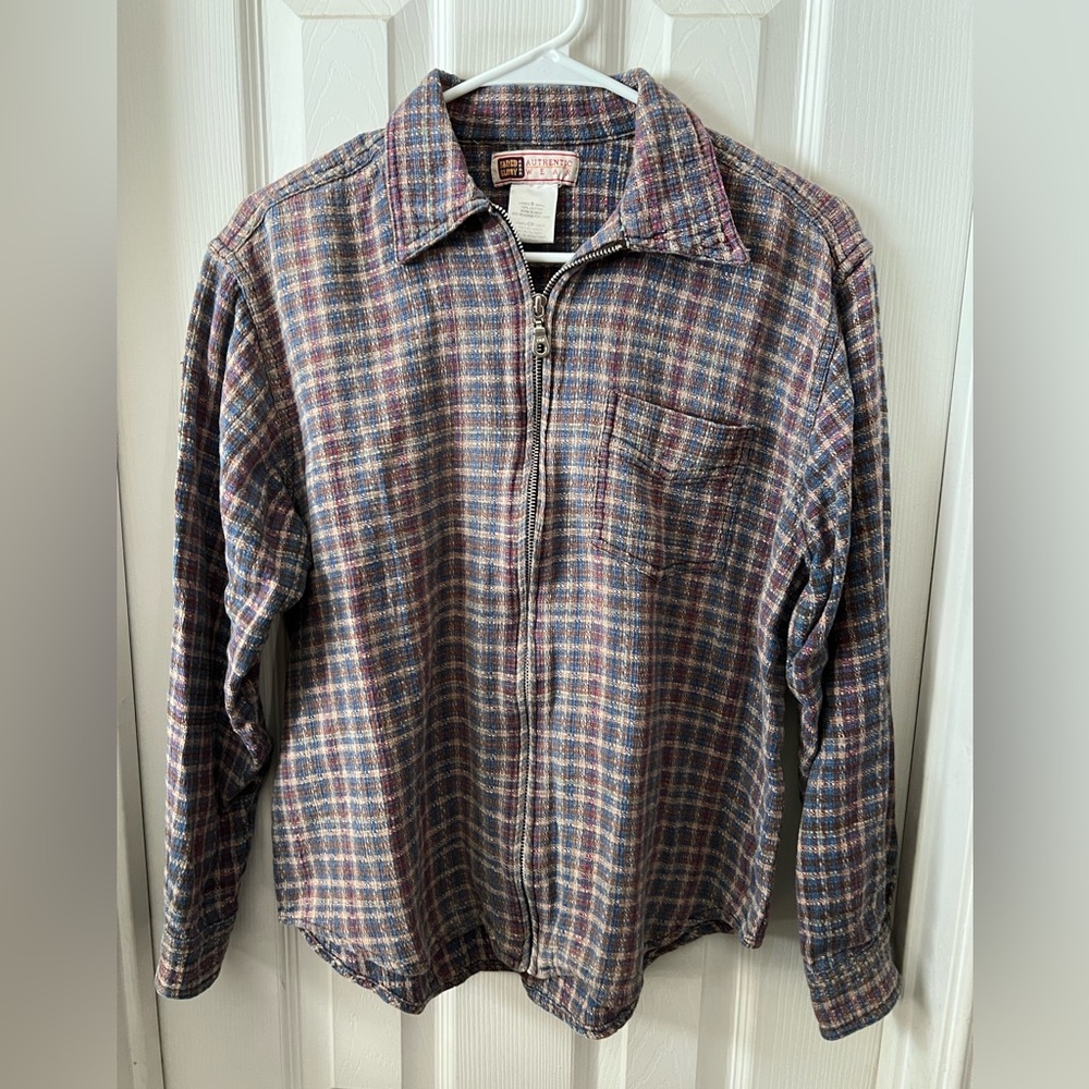 JACKET ZIPPERED PLAID LIGHTWEIGHT LADIES SZ SMALL